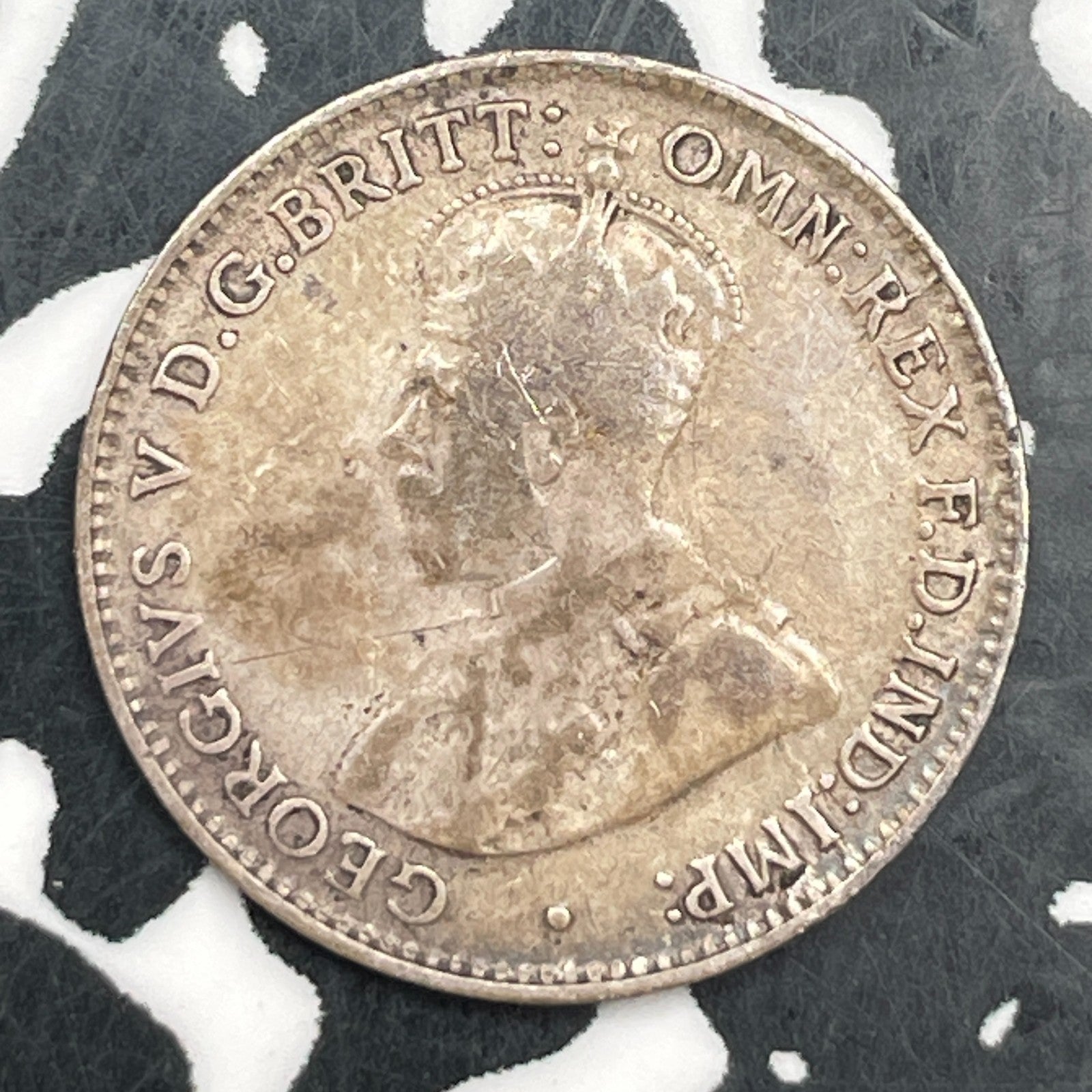 1927 Australia 3 Pence Threepence Lot#F5422 Silver!