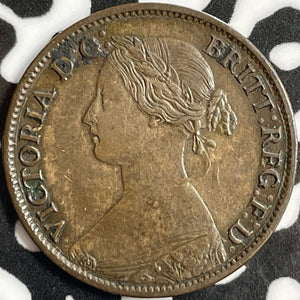 1861 Nova Scotia 1/2 Cent Half Cent Lot#D8969 Nice!