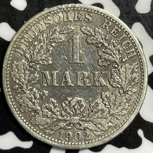 1902-F Germany 1 Mark Lot#E3815 Silver!