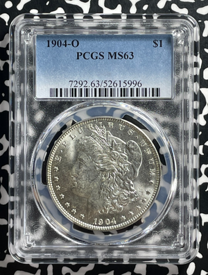 1904-O U.S. $1 Morgan Dollar PCGS MS63 Lot#G406 Silver! Choice UNC!