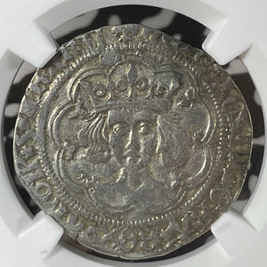 (1430-31) G.B. Henry VI 4 Pence Groat NGC Cleaned-XF Details Lot#G176 Silver!