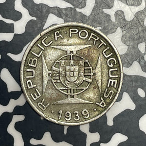 1939 St. Thomas & Prince 5 Escudos Lot#T6402 Silver!