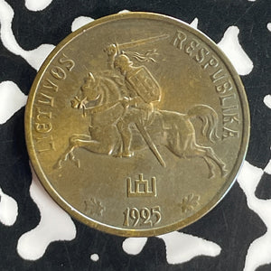 1925 Lithuania 10 Centu Lot#T8025 High Grade! Beautiful!