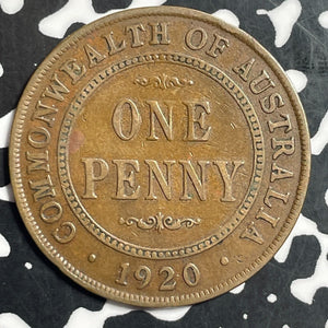 1920 Australia 1 Penny Lot#T1535 Dot Above