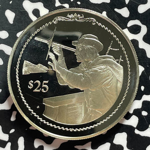 1992 British Virgin Islands $25 Dollars Lot#T4635 Large Silver Coin! Proof!