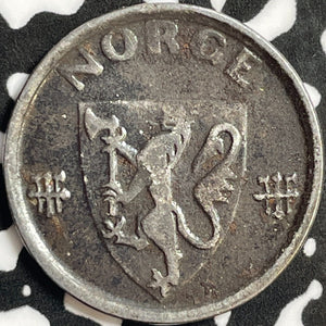1943 Norway 2 Ore Lot#D9265