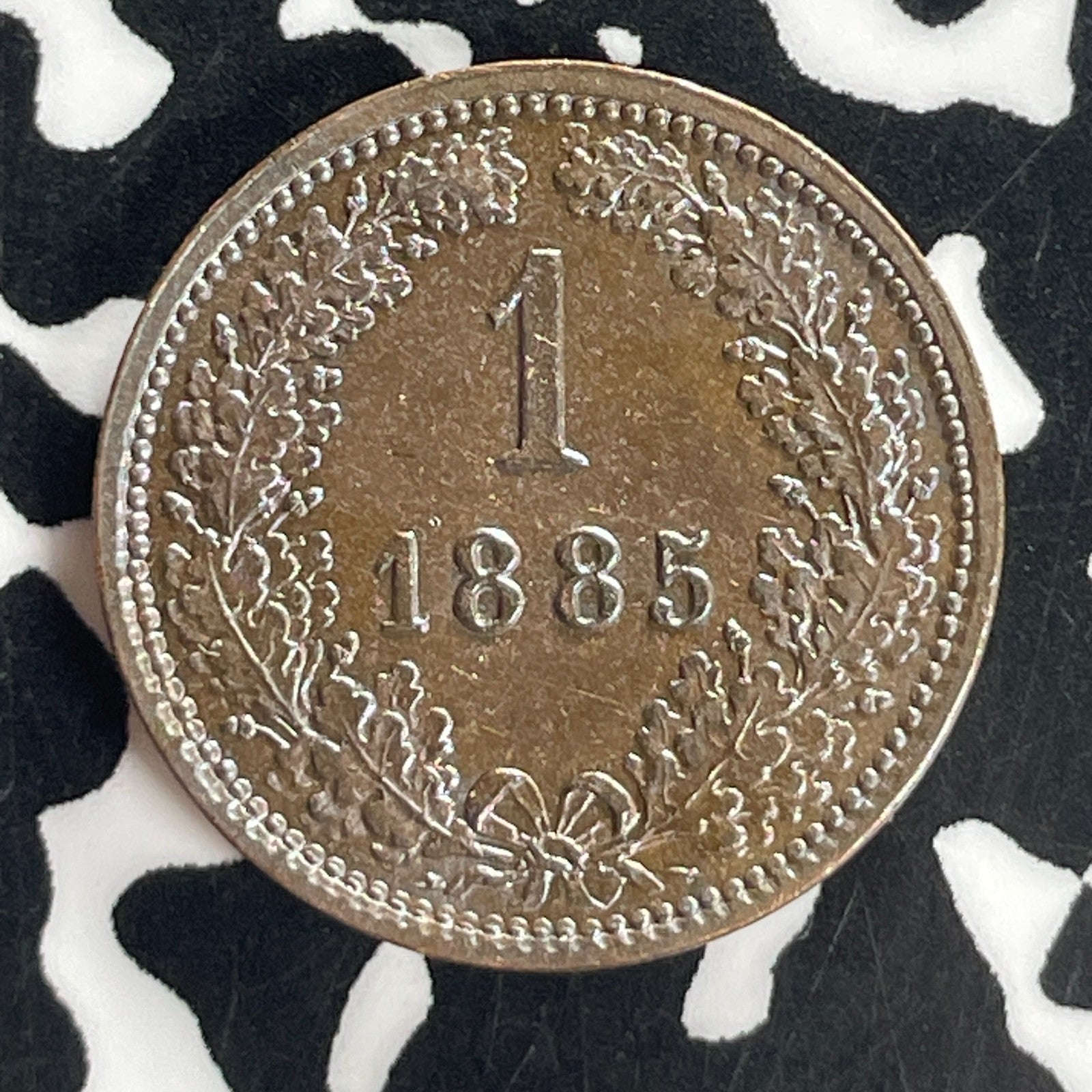1885 Austria 1 Kreuzer Lot#T8038 High Grade! Beautiful!