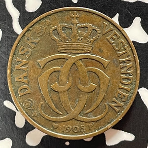 1905-P Danish West Indies 1 Cent/5 Bit Lot#T5057