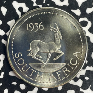 1936-Dated South Africa Edward VIII Fantasy Crown Lot#T8467 KM#XM1