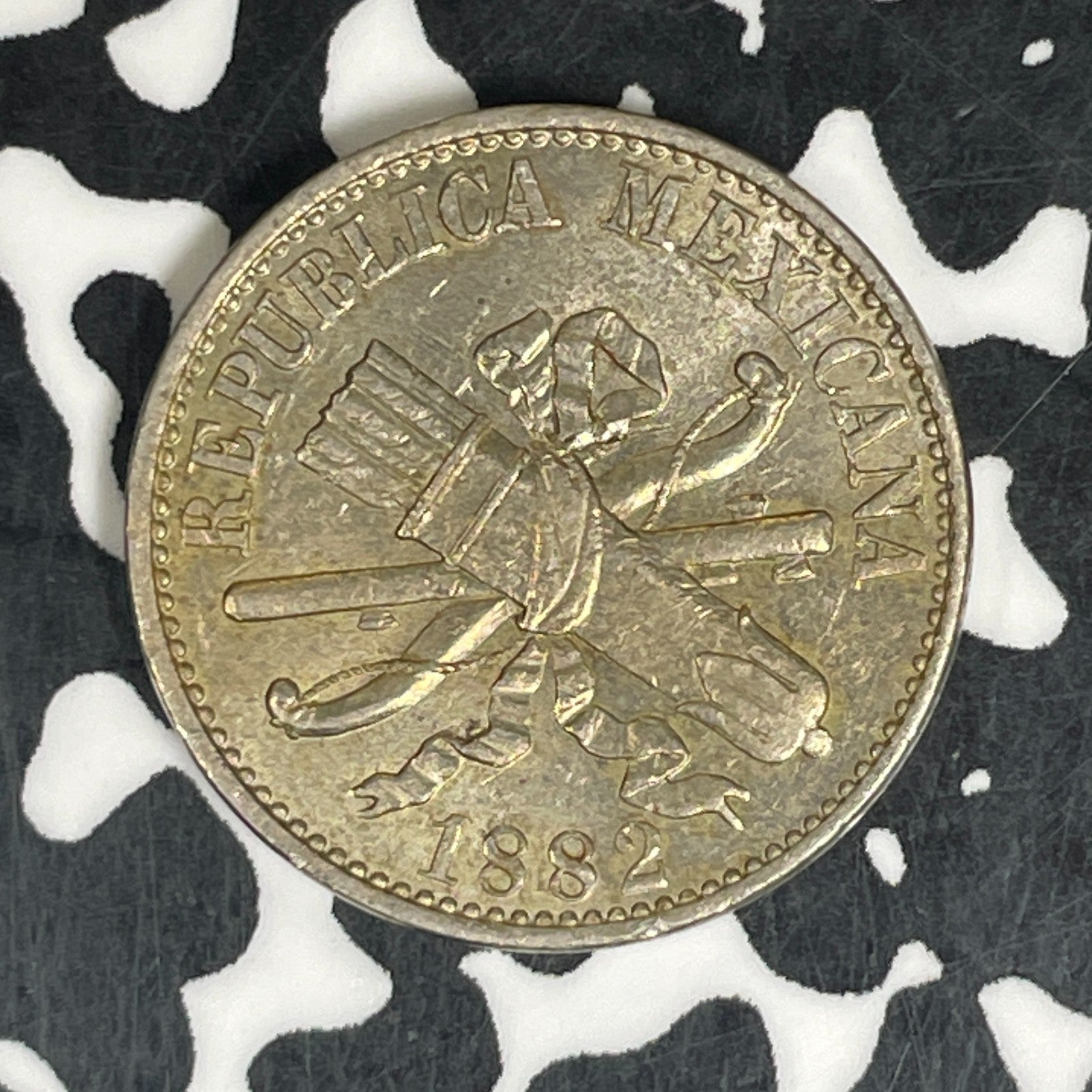 1882 Mexico 5 Centavos Lot#C6247 High Grade! Beautiful!