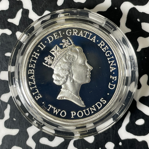 1994 G.B. Bank Of England Tercentenary £2 Pounds Lot#B2521 Silver! W/ Box & COA