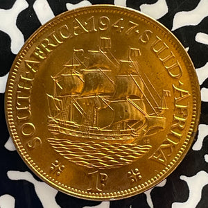 1947 South Africa 1 Penny Lot#T3079 High Grade! Beautiful!
