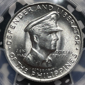 1947-S Philippines MacArthur 50 Centavos PCGS MS64 Lot#G8642 Silver! KM#184