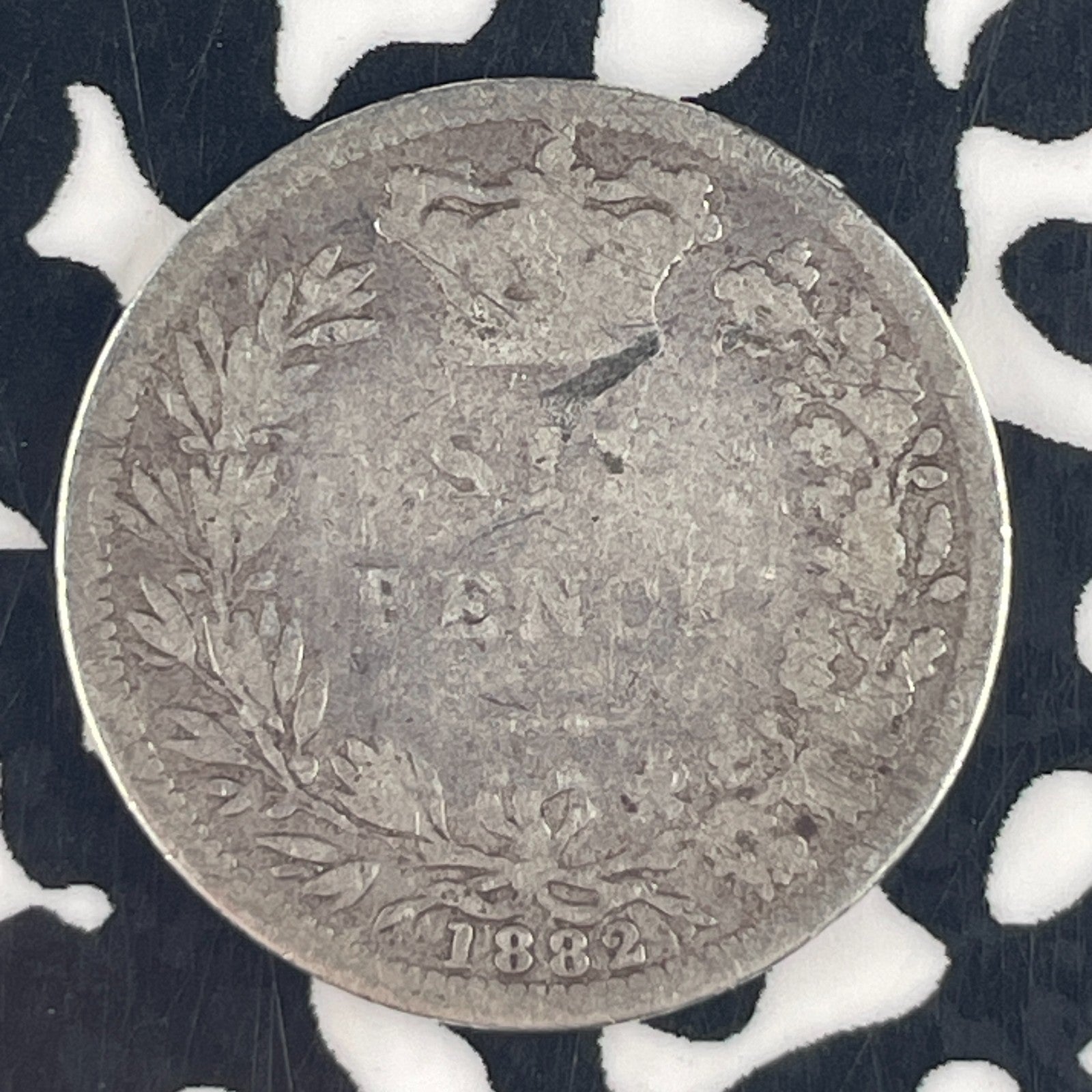 1882 Great Britain 6 Pence Sixpence Lot#F4557 Silver!