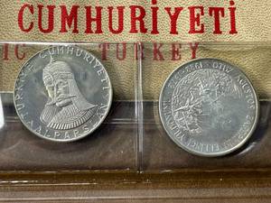 (1960-1972) Turkey 4x Coin Silver Proof Set Lot#B2046 With Case