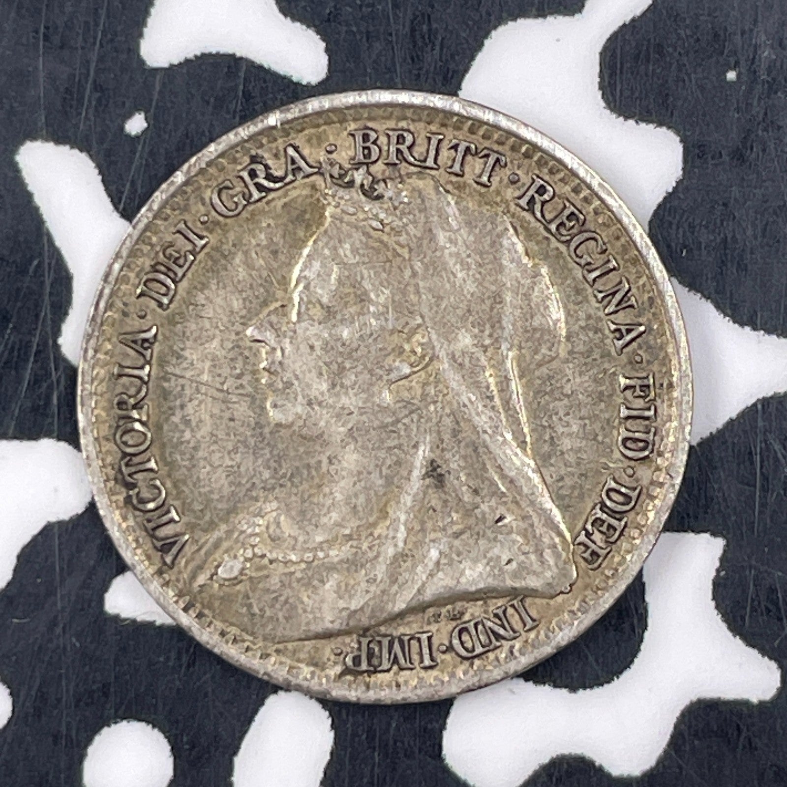 1894 Great Britain 3 Pence Threepence Lot#F4708 Silver!