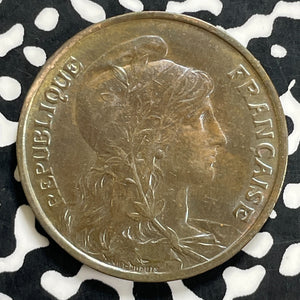 1901 France 10 Centimes Lot#OV1621 High Grade! Beautiful! Old Flip