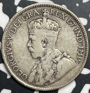1917-C Newfoundland 25 Cents Lot#T9837 Silver!