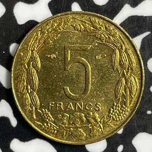 1958 Cameroon 5 Francs Lot#E1252 High Grade! Beautiful!