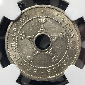 1919 Belgian Congo 5 Centimes NGC MS64 Lot#G9498 Choice UNC!