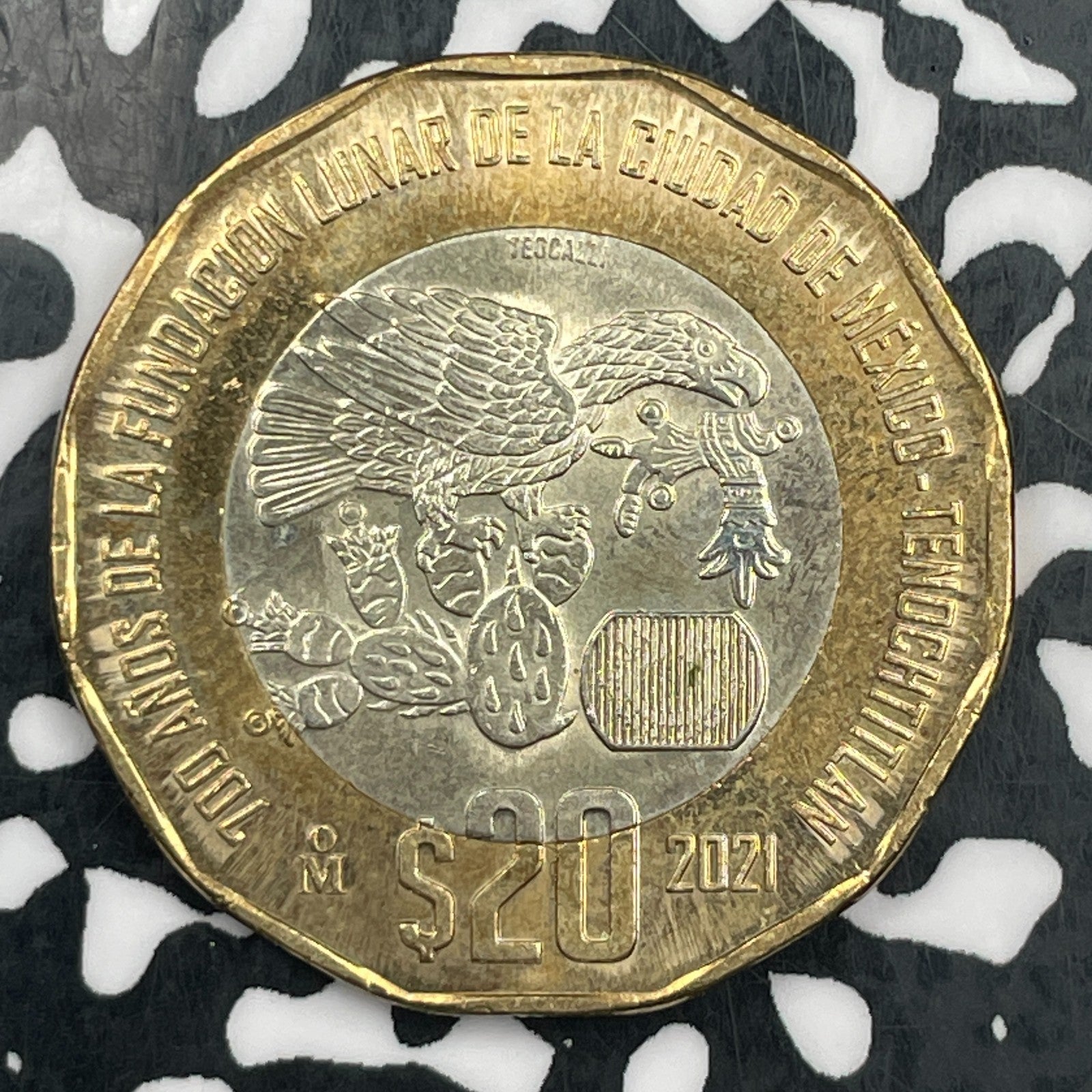 2021 Mexico 20 Pesos Lot#F9636 High Grade! Beautiful!