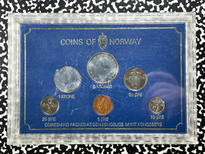 1979 Norway 6x Coin Mint Set Lot#B2105 With Case