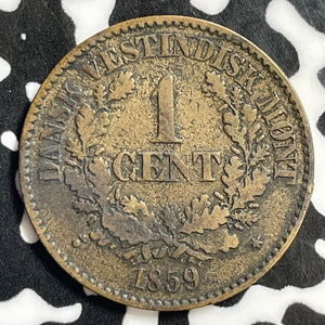 1859 Danish West Indies 1 Cent Lot#E4350