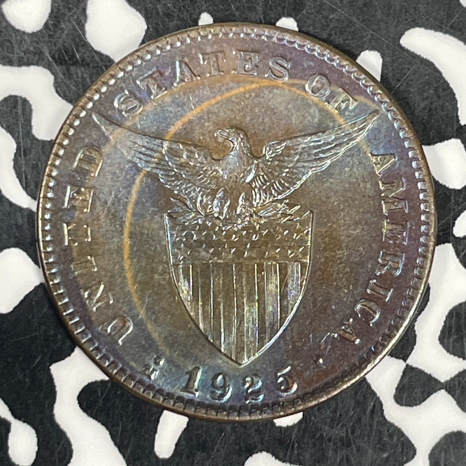 1925-M U.S. Philippines 1 Centavo Lot#C6709 High Grade! Beautiful!