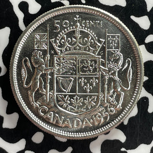 1956 Canada 50 Cents Lot#T7483 Silver! High Grade! Beautiful!