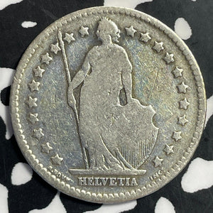 1894-A Switzerland 1 Franc Lot#E8424 Silver!