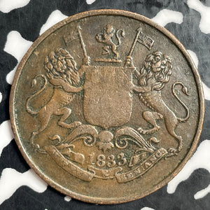 1833 India Bombay Presidency 1/4 Anna Lot#T3170