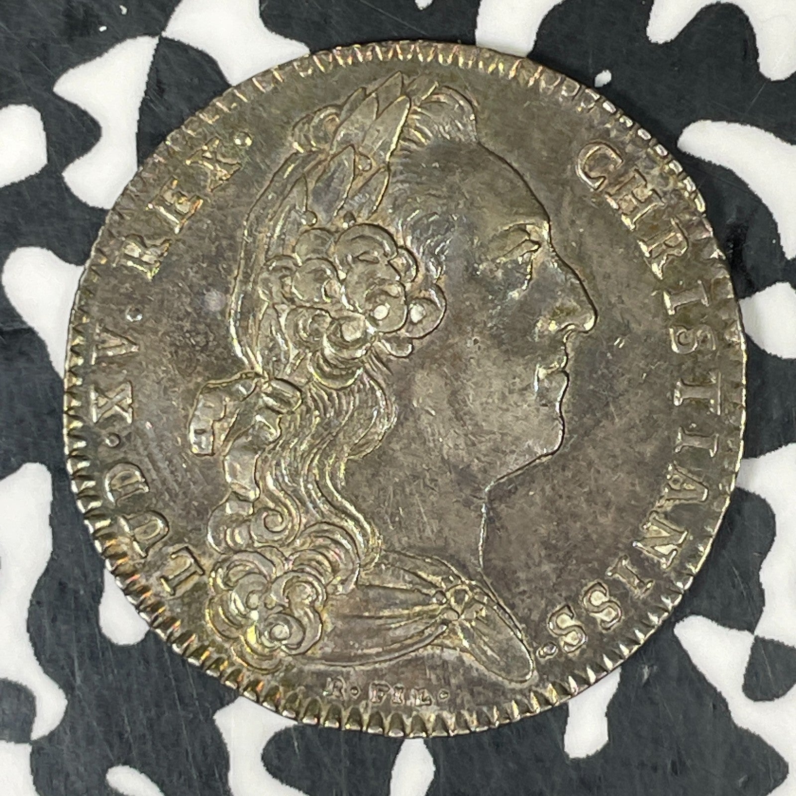 1766 France Louis XV Estates Of Brittany Jeton Lot#JM0549 Silver! 28mm