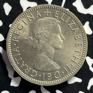 1957 Great Britain Florin Lot#T9517 High Grade! Beautiful!