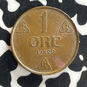 1929 Norway 1 Ore Lot#T7620 High Grade! Beautiful!