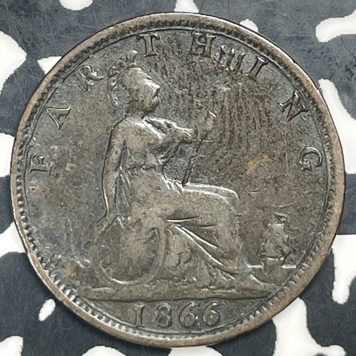 1866 Great Britain Farthing Lot#C0395