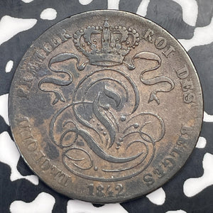 1842 Belgium 5 Centimes Lot#C0859