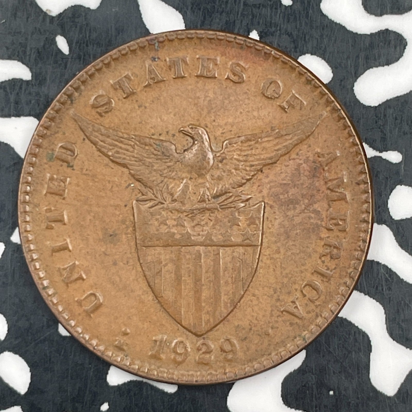 1929-M U.S. Philippines 1 Centavo Lot#F8274 Nice!