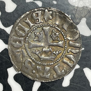 (1364-89) Sweden Albert Of Mecklenburg AR Ortug Lot#JM9453 Silver! Nice!