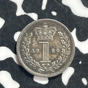 1880 G.B. Victoria Maundy 1 Penny Lot#JM9586 Silver! High Grade! Beautiful!