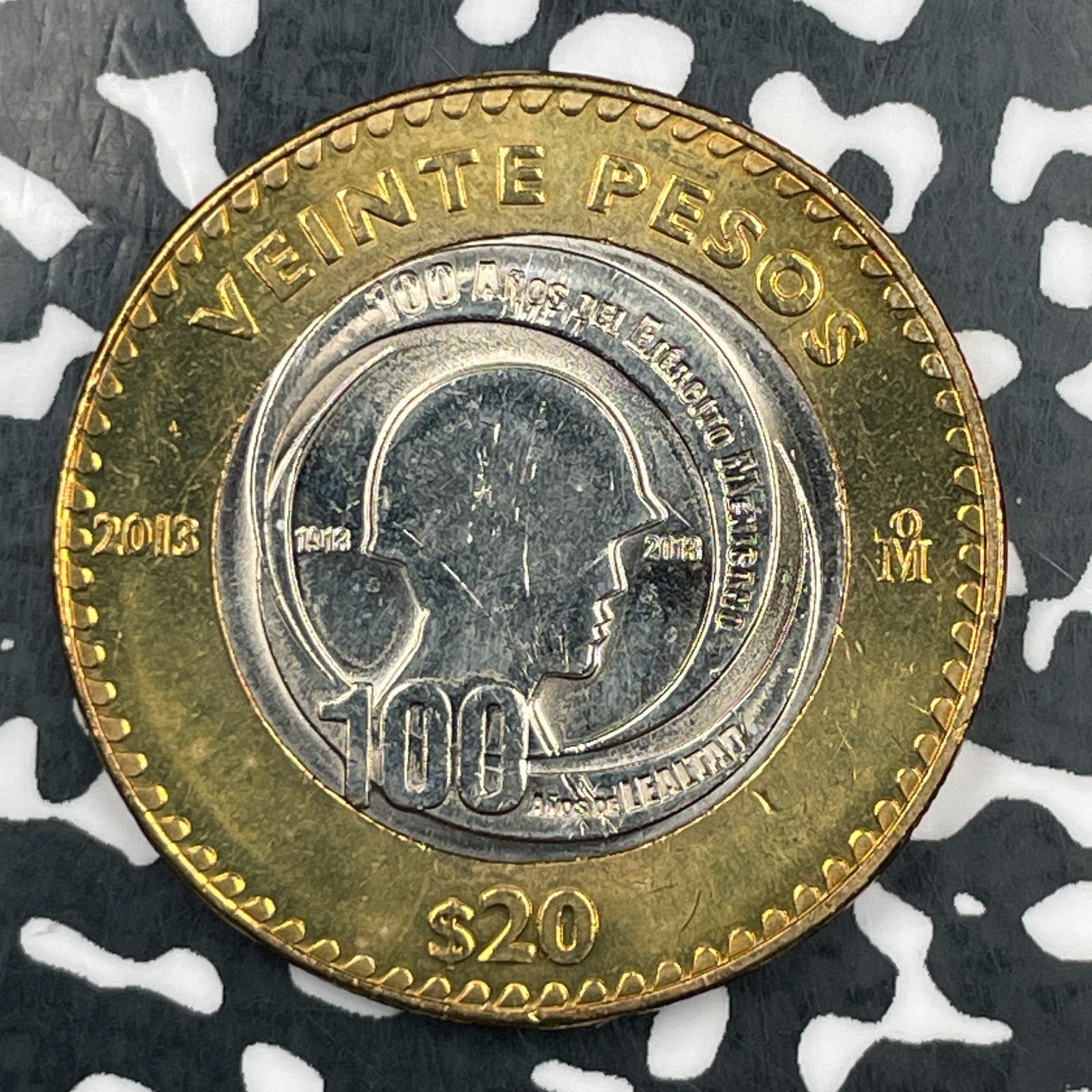 2013 Mexico 20 Pesos Lot#F9646 High Grade! Beautiful!