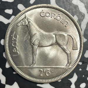 1962 Ireland 1/2 Crown Half Crown Lot#T4016 High Grade! Beautiful!