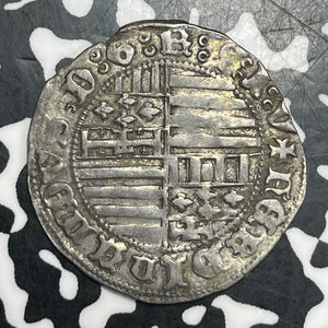 (1458-62) Italy Naples Fernado I (Don Ferrante) AR Carlino Lot#JM9459 Silver!