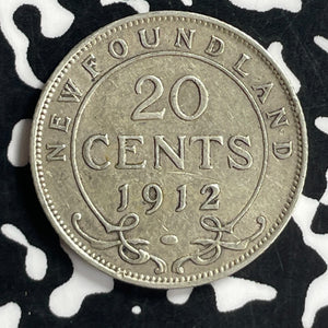 1912 Newfoundland 20 Cents Lot#T6920 Silver!