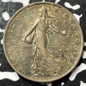 1916 France 2 Francs Lot#D8401 Silver!