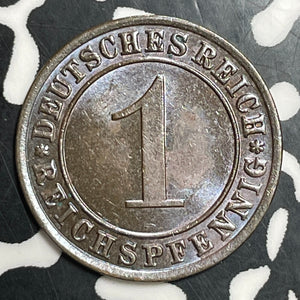 1933-A Germany 1 Pfennig Lot#T2563 High Grade! Beautiful!