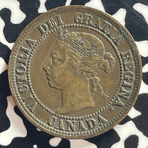 1891 Canada Large Cent Lot#T7832 Nice! Large Leaves, Large Date