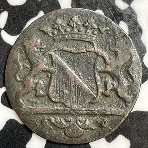 1791 Netherlands Utrecht 1 Duit Lot#E6071