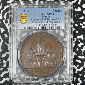 1804 France Napoleon Coronation Medal PCGS SP64 Lot#G9908 Bramsen-333
