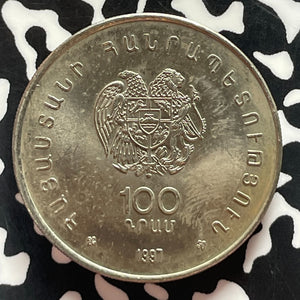 1997 Armenia 100 Dram Lot#T4959 High Grade! Beautiful!