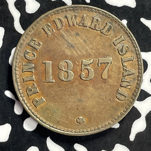 1857 Prince Edward Island 1/2 Penny Half Penny Token Lot#T9504 Scratched